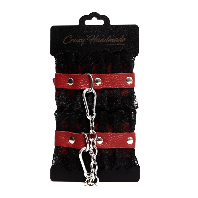 Оковы "Crazy Handmade" черное кружево 